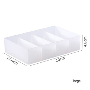 1pc Makeup brush Container Storage Office Organization Desktop Adjustable divided Box Cosmetic Jewelry For Home Organizer Bins