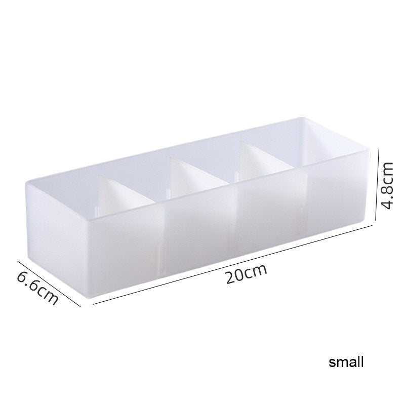 1pc Makeup brush Container Storage Office Organization Desktop Adjustable divided Box Cosmetic Jewelry For Home Organizer Bins