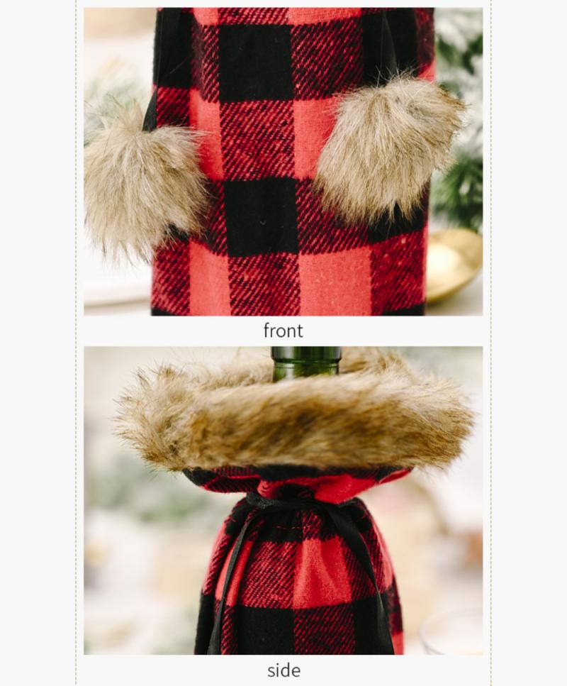 2020 Christmas Wine Bottle Cover Merry Christmas Decor For Home Christmas Table Decor Xmas Gift Happy New Year 2021 Navidad