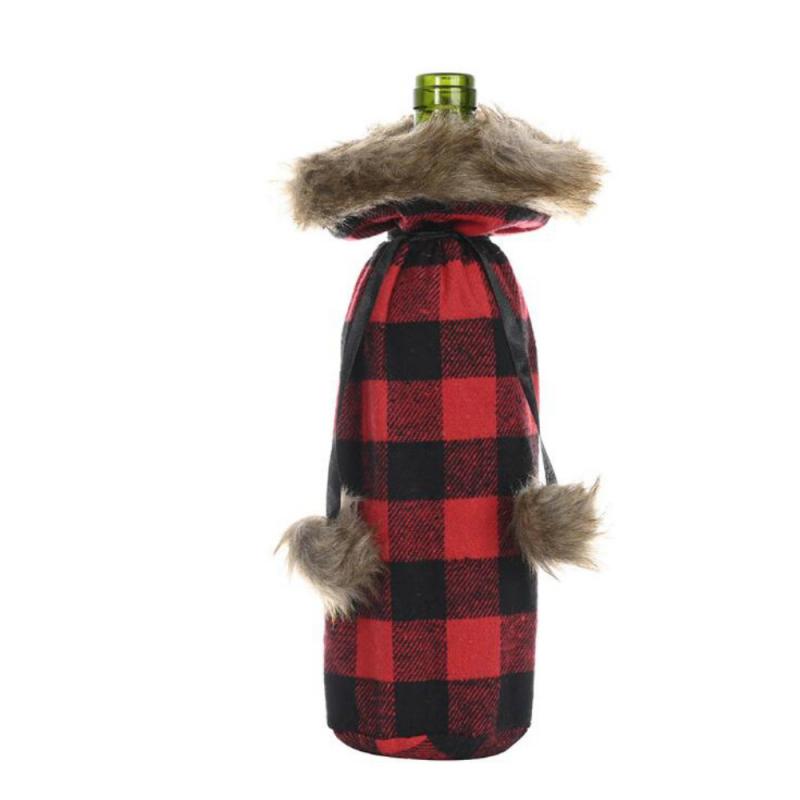 2020 Christmas Wine Bottle Cover Merry Christmas Decor For Home Christmas Table Decor Xmas Gift Happy New Year 2021 Navidad