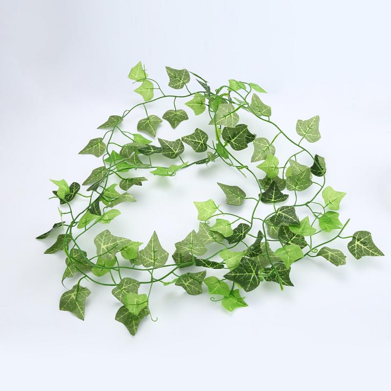 High Wall Artificial  Ivy Green Leaves 210 Cm Ivy Boston Plant Decoration Art Large Boston Ivy Foliage For Festival Decoration