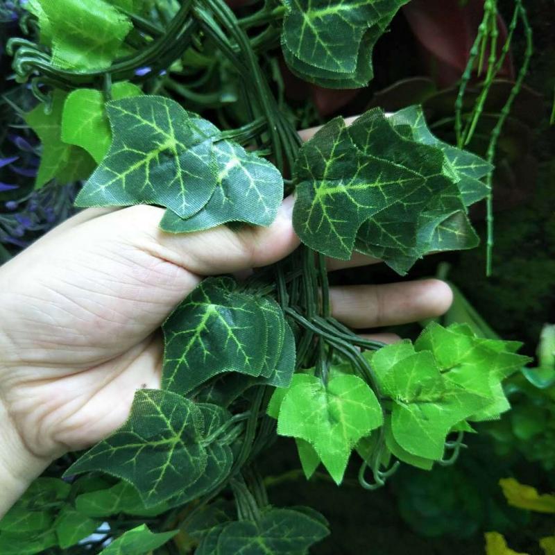 High Wall Artificial  Ivy Green Leaves 210 Cm Ivy Boston Plant Decoration Art Large Boston Ivy Foliage For Festival Decoration