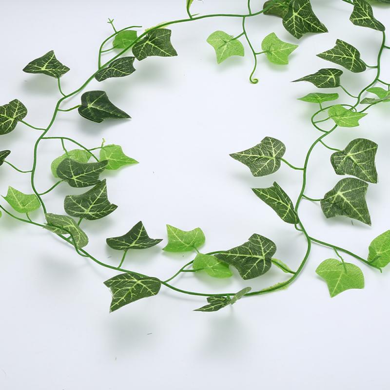 High Wall Artificial  Ivy Green Leaves 210 Cm Ivy Boston Plant Decoration Art Large Boston Ivy Foliage For Festival Decoration