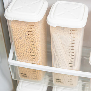 Kitchen Moisture-proof  Grains Oatmeal Sealed Storage Box Food Grain Containers Square Nut Snack Storage Tank Airtight Pantry