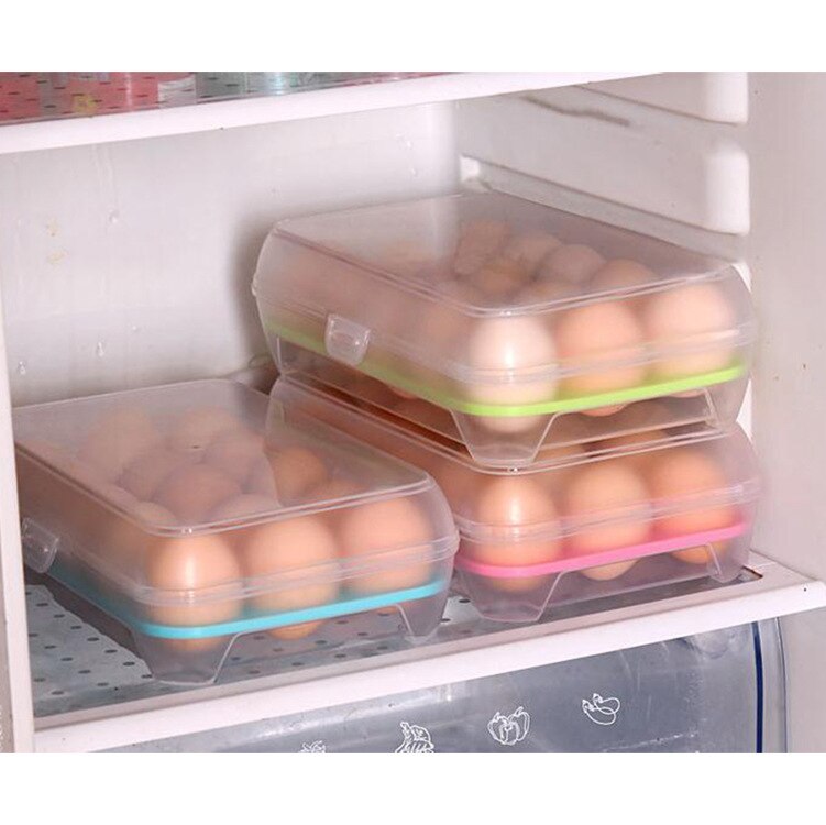 Refrigerator Fresh Box 15 Cell Case Practical Egg Case Egg Portable Food Box Wild Storage Boxs Bins Multifunctional Container