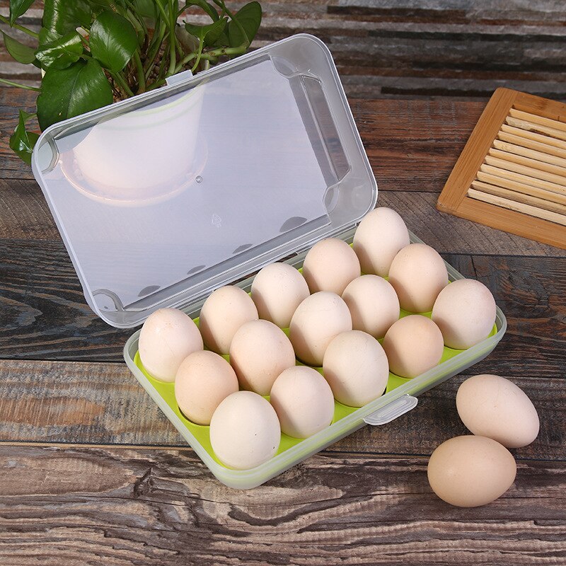 Refrigerator Fresh Box 15 Cell Case Practical Egg Case Egg Portable Food Box Wild Storage Boxs Bins Multifunctional Container