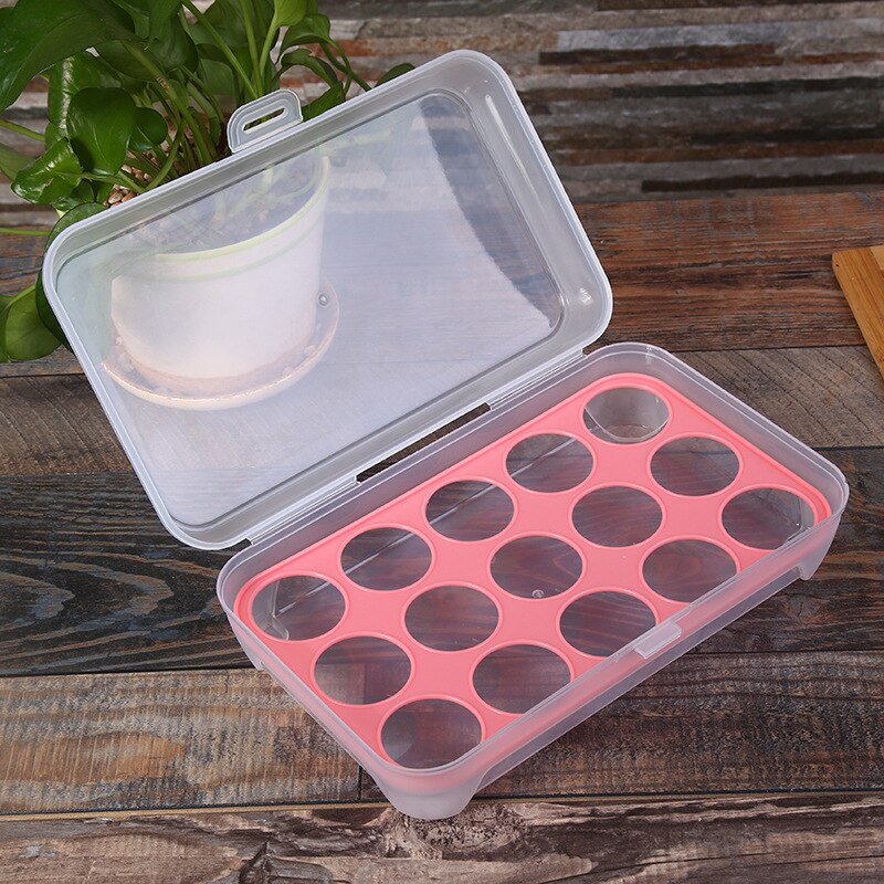 Refrigerator Fresh Box 15 Cell Case Practical Egg Case Egg Portable Food Box Wild Storage Boxs Bins Multifunctional Container