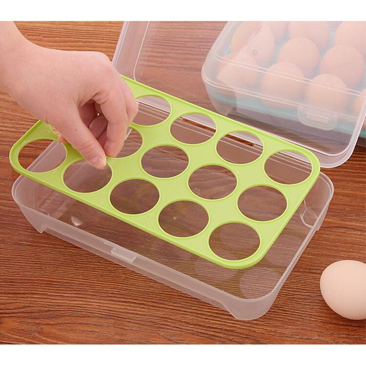 Refrigerator Fresh Box 15 Cell Case Practical Egg Case Egg Portable Food Box Wild Storage Boxs Bins Multifunctional Container