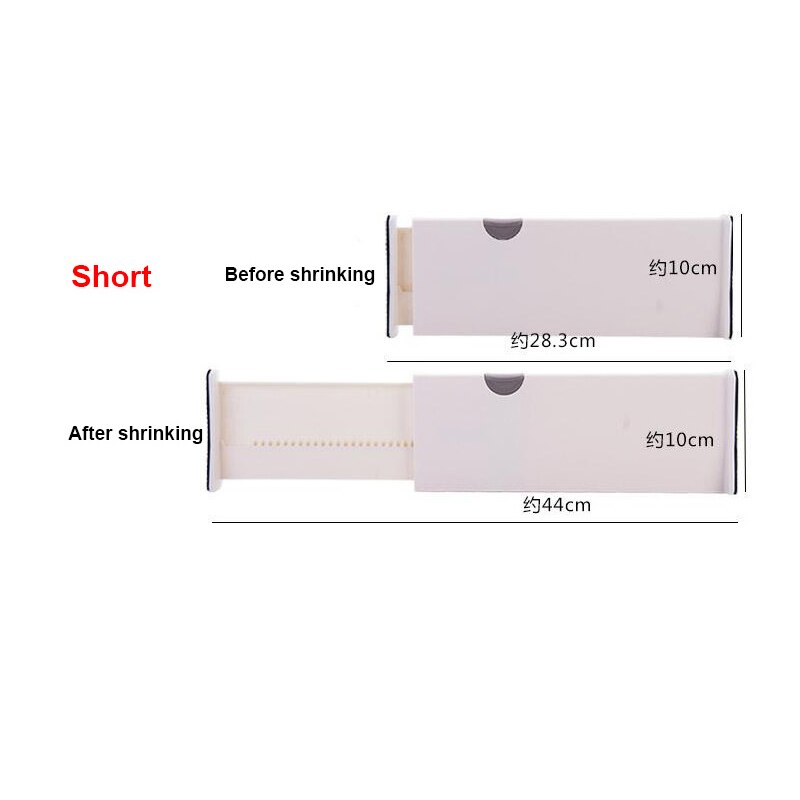 Retractable Adjustable Drawer Partition Board Plastic Partition Classification DIY Household Wardrobe Storage Telescopic Part